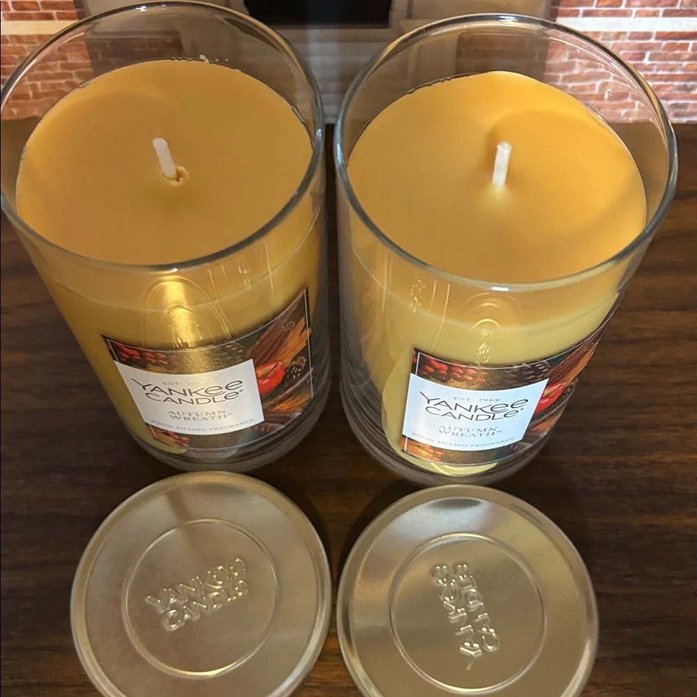 Yankee Candle Autumn Wreath Medium Duo!